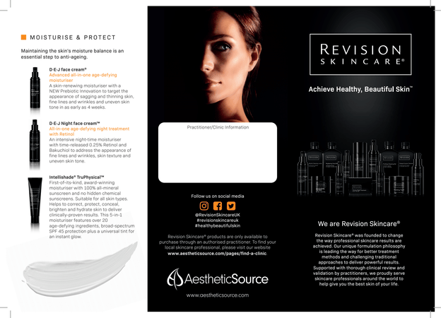Revision Skincare® Consumer DL Tri-Fold Leaflet