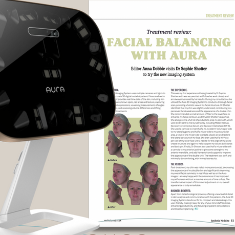 Aura in Action: Featured in Aesthetic Medicine’s Latest Article on Facial Balancing