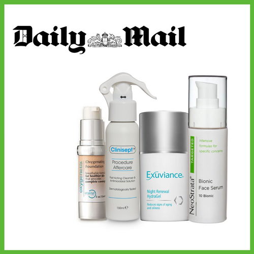 Exuviance, Clinisept+, NeoStrata and Oxygenetix in the Daily Mail