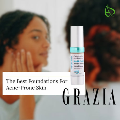 Grazia votes the Oxygenetix Oxygenating Foundation Blemish Control best breathable formula for acne-prone skin. 🏆