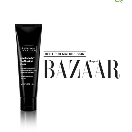 Revision Skincare® Intellishade® TruPhysical Clear SPF 50 featured in Harpers Bazaar