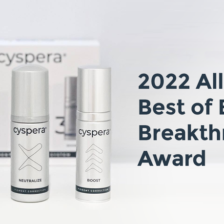Cyspera Intensive System™  wins the 2022 Allure Best of Beauty Breakthrough Award