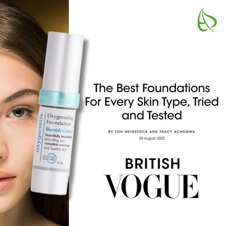 Oxygenetix Blemish Control Foundation was voted best foundation for acne-prone skin by Vogue!