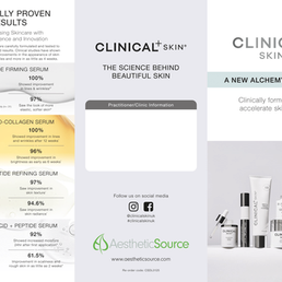 Clinical Skin Consumer Tri-Fold Brochure
