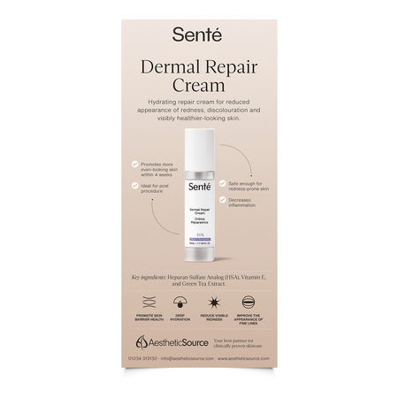 Senté Rack Card Dermal Repair Cream