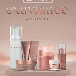 exuviance® Table Tent A5 Display Card
