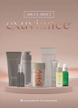 exuviance® Table Tent A5 Display Card