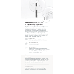 HYALURONIC ACID + PEPTIDE SERUM Product Card
