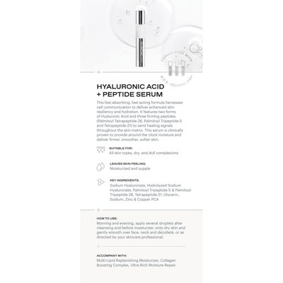 HYALURONIC ACID + PEPTIDE SERUM Product Card