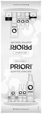 PRIORI® Skincare Table Tent A5 Display Card