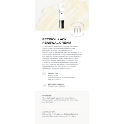RETINOL + AOX RENEWAL CREAM Product Card