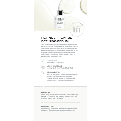 RETINOL + PEPTIDE REFINING SERUM Product Card