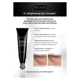 Revision Skincare® C+ Brightening Eye Complex™ Leave Behind A4 Leaflet
