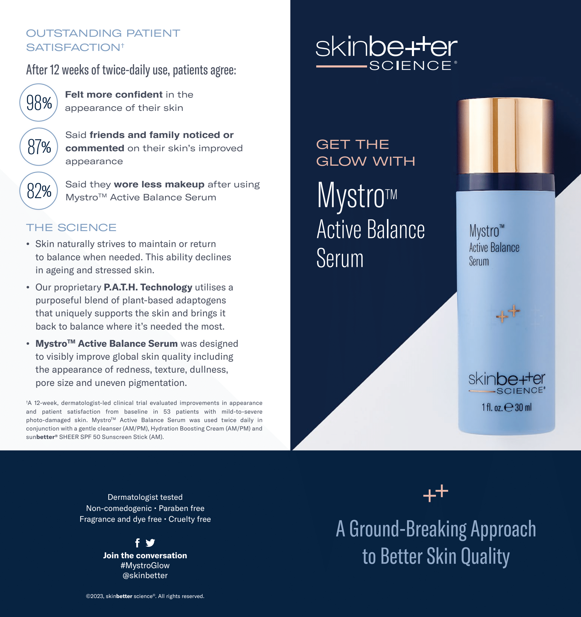 Skin Balance Science skinbetter science® Mystro™ Active Balance Serum Patient Pamphlet (4 p ...