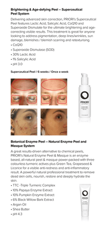 PRIORI® Skincare Peel Brochure (4 pages)