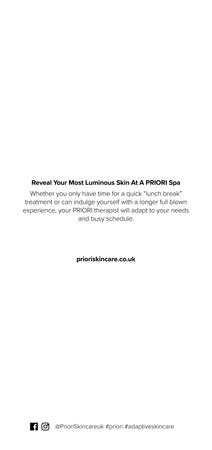 PRIORI® Skincare Peel Brochure (4 pages)