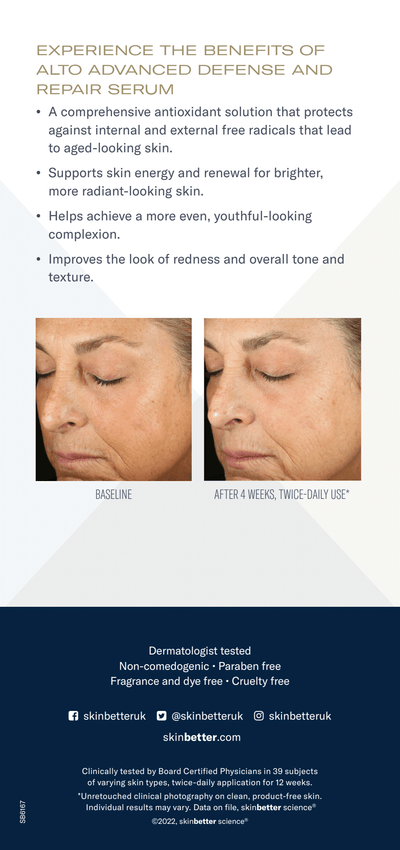 skinbetter science® Alto Advanced Defense & Repair Serum Patient Pamphlet (4 pages)