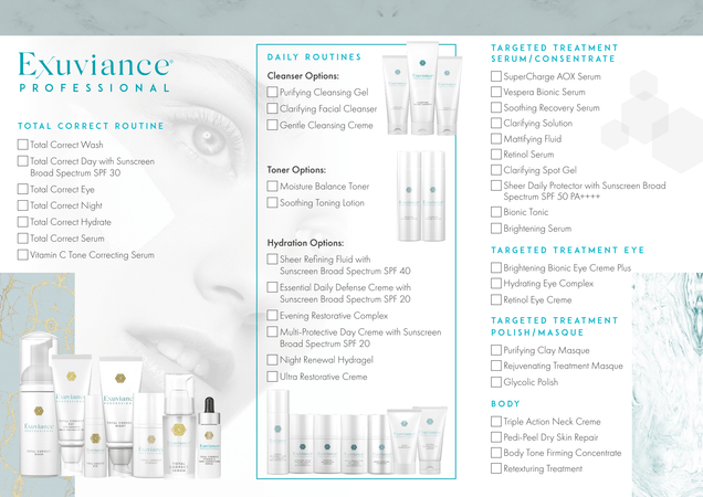 Exuviance® Professional Consumer Leaflet (DL Tri-Fold)