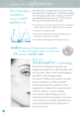 Exuviance® Professional Clinic Product Catalogue (24 pages)