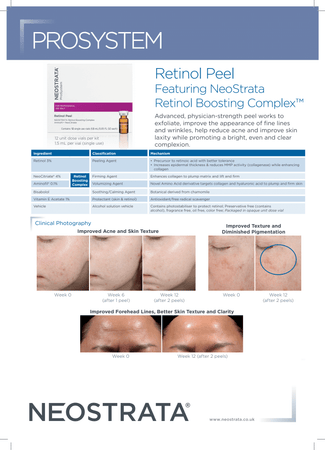 NeoStrata® Retinol Peel (A4 Sell Sheet)