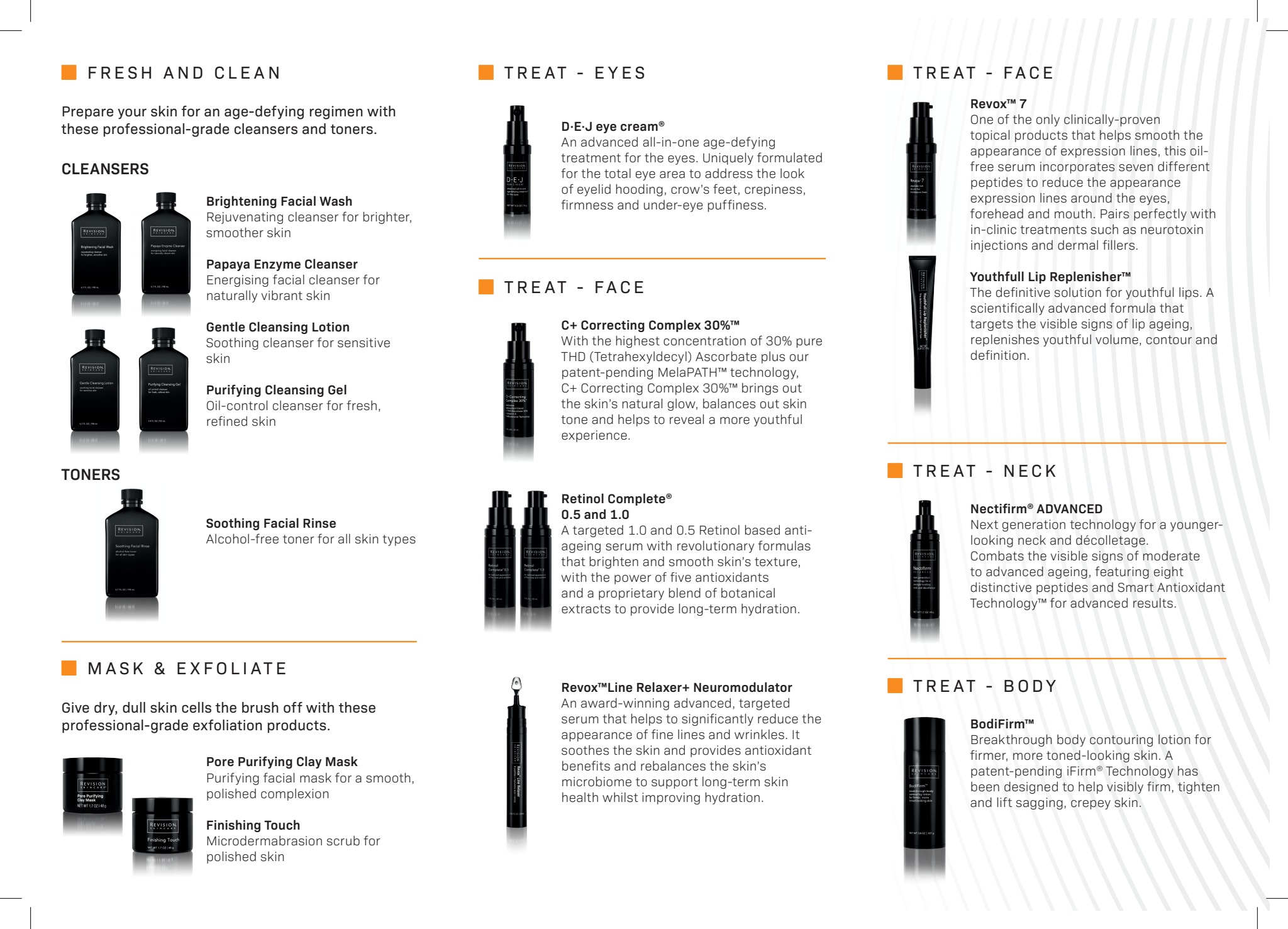 Revision Skincare® Consumer DL TriFold Leaflet AestheticSource