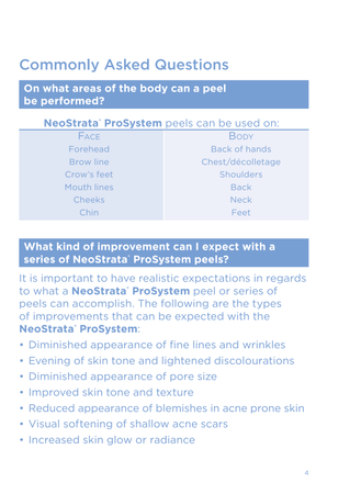 NEOSTRATA® Peel Mini Patient Q&A Booklet (16 pages)