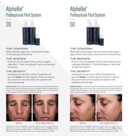 skinbetter science® AlphaRet Professional Peel System Patient Pamphlet (4 pages)